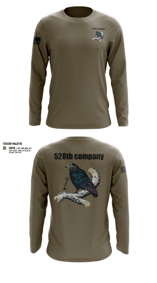 Long Sleeve Performance Shirt, 528th company, Army, Teamtime, Team time, sublimation, custom sports apparel, team uniforms, spirit wear, spiritwear, sports uniforms, custom shirts, team store, custom team store, fundraiser sports, apparel fundraiser