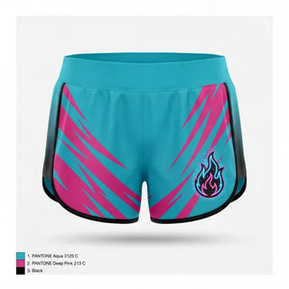 Womens Shorts, Wisconsin Blaze, Women's Basketball, Teamtime, Team time, sublimation, custom sports apparel, team uniforms, spirit wear, spiritwear, sports uniforms, custom shirts, team store, custom team store, fundraiser sports, apparel fundraiser