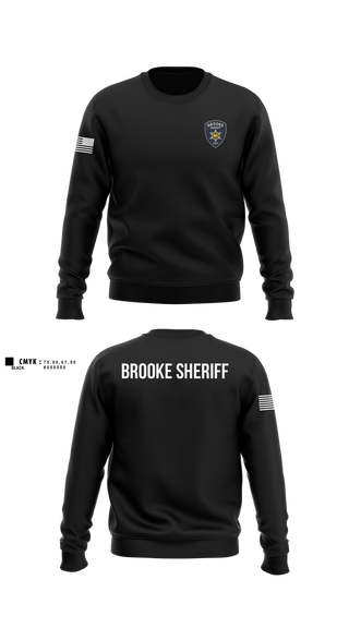 Crew Neck Sweatshirt, Brooke County Sheriff’s Office, , Teamtime, Team time, sublimation, custom sports apparel, team uniforms, spirit wear, spiritwear, sports uniforms, custom shirts, team store, custom team store, fundraiser sports, apparel fundraiser