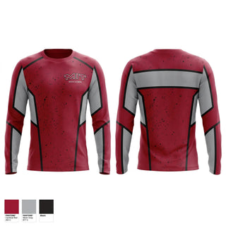 Long Sleeve Performance Shirt, Massachusetts Institute of Technology Soccer, Men's Soccer, Teamtime, Team time, sublimation, custom sports apparel, team uniforms, spirit wear, spiritwear, sports uniforms, custom shirts, team store, custom team store, fundraiser sports, apparel fundraiser