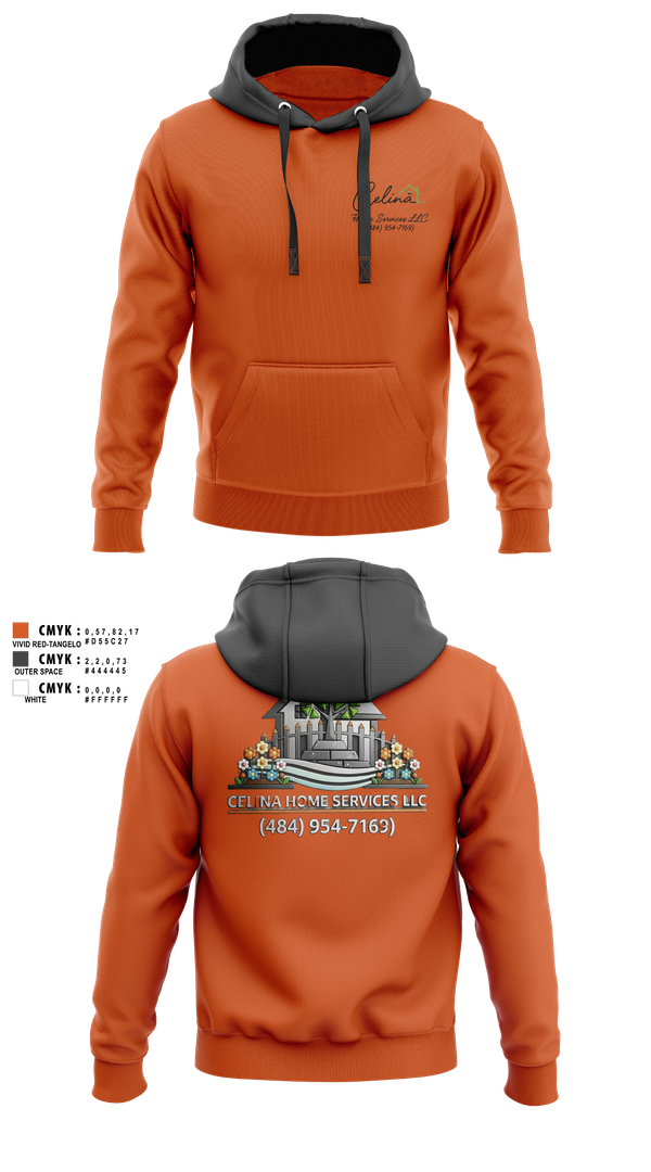 Hoodie, Celina Home Services LLC, Men's Soccer, Teamtime, Team time, sublimation, custom sports apparel, team uniforms, spirit wear, spiritwear, sports uniforms, custom shirts, team store, custom team store, fundraiser sports, apparel fundraiser