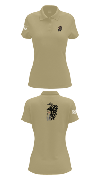 101st airborne 1-327 35416174 Women's Short Sleeve Performance Polo  - 95