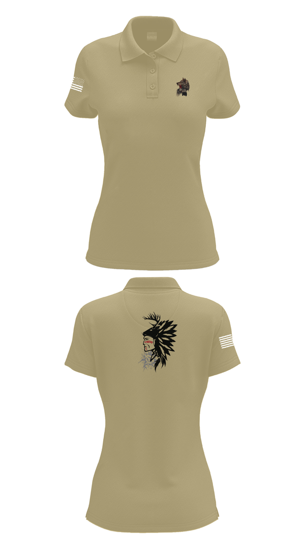 Womens Short Sleeve Performance Polo, 101st airborne 1-327, Army, Teamtime, Team time, sublimation, custom sports apparel, team uniforms, spirit wear, spiritwear, sports uniforms, custom shirts, team store, custom team store, fundraiser sports, apparel fundraiser