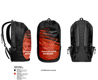 Gear Bag, Marlboro Dukes, Bowling, Teamtime, Team time, sublimation, custom sports apparel, team uniforms, spirit wear, spiritwear, sports uniforms, custom shirts, team store, custom team store, fundraiser sports, apparel fundraiser