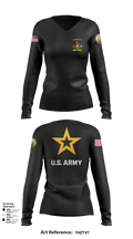University of Toledo Army Marksmanship Unit 95742667 Women's Long Sleeve V-neck Shirt - 103