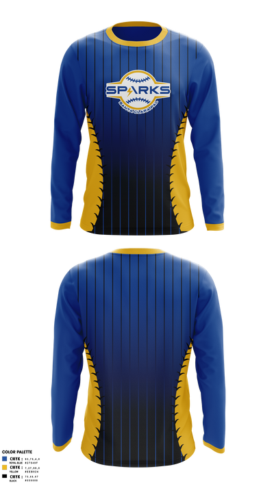 Santa Clara PAL Sparks Long Sleeve Performance Shirt 2