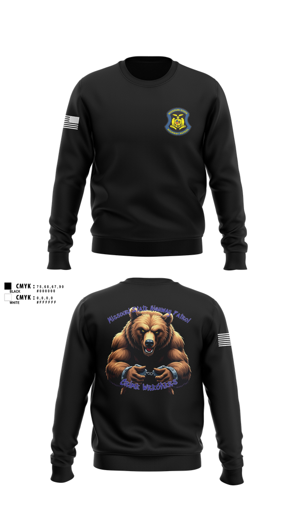 Crew Neck Sweatshirt, Troop A Crime Wreckers, , Teamtime, Team time, sublimation, custom sports apparel, team uniforms, spirit wear, spiritwear, sports uniforms, custom shirts, team store, custom team store, fundraiser sports, apparel fundraiser