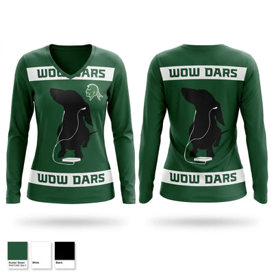 Watriors Women's Long Sleeve V-neck Shirt - 1
