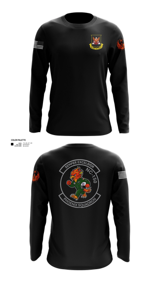Long Sleeve Performance Shirt, 150th Orange County Composite Squadron, NC Wing, Civil Air Patrol, Air Force, Teamtime, Team time, sublimation, custom sports apparel, team uniforms, spirit wear, spiritwear, sports uniforms, custom shirts, team store, custom team store, fundraiser sports, apparel fundraiser