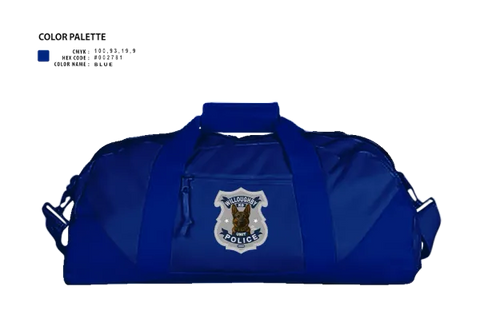 Duffle Bag, Willoughby Police K9 Unit, Police, Teamtime, Team time, sublimation, custom sports apparel, team uniforms, spirit wear, spiritwear, sports uniforms, custom shirts, team store, custom team store, fundraiser sports, apparel fundraiser