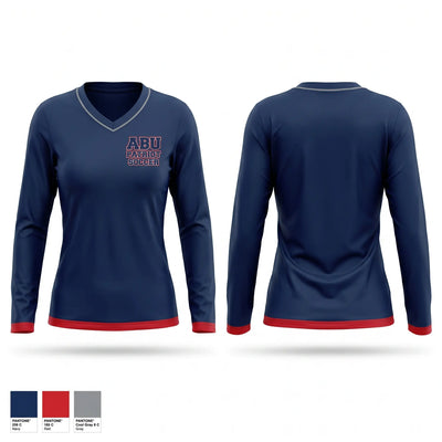 Patriots Women's Long Sleeve V-neck Shirt - 1