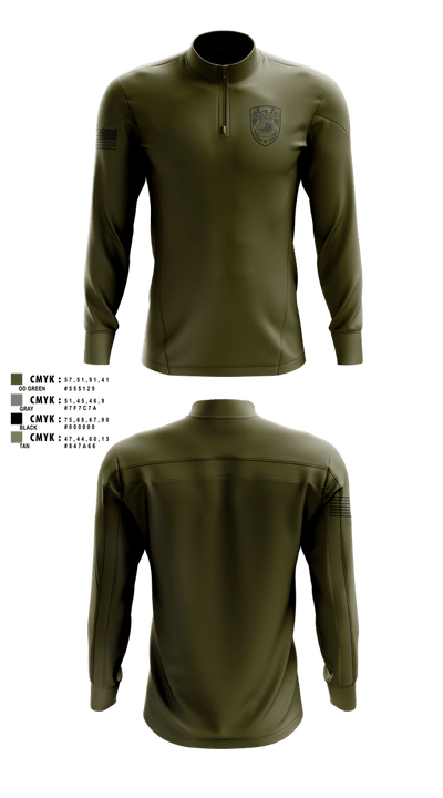 Glencoe Police Department Quarter Zip Jacket - 4