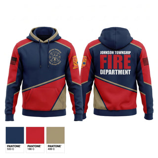 Hoodie, Johnson township fire department, Fire Department, Teamtime, Team time, sublimation, custom sports apparel, team uniforms, spirit wear, spiritwear, sports uniforms, custom shirts, team store, custom team store, fundraiser sports, apparel fundraiser