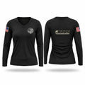 Winston County Rescue Squad Women's Long Sleeve V-neck Shirt - 1