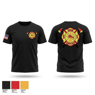 Old School Cotton Feel Shirt, Dixie Volunteer Fire Department, Fire Department, Teamtime, Team time, sublimation, custom sports apparel, team uniforms, spirit wear, spiritwear, sports uniforms, custom shirts, team store, custom team store, fundraiser sports, apparel fundraiser