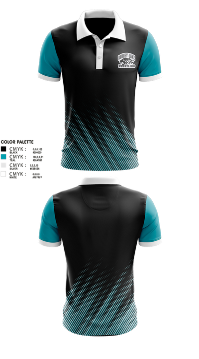 Bonney Lake High School Wrestling 5889785 Short Sleeve Performance Polo - 6