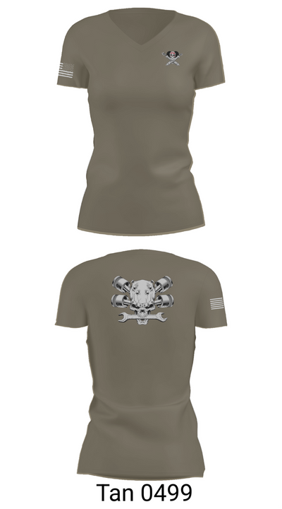 Fox 1-320th F-CO FAR 4533489 Women's Short Sleeve V-neck Shirt - 68