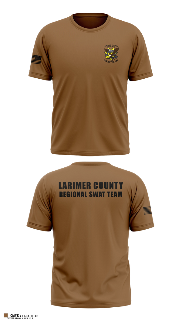 Short Sleeve Performance Shirt, Larimer County Swat, Police, Teamtime, Team time, sublimation, custom sports apparel, team uniforms, spirit wear, spiritwear, sports uniforms, custom shirts, team store, custom team store, fundraiser sports, apparel fundraiser