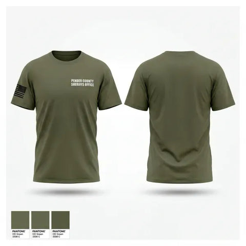 Old School Cotton Feel Shirt, Pender County Sheriff’s Office, Police, Teamtime, Team time, sublimation, custom sports apparel, team uniforms, spirit wear, spiritwear, sports uniforms, custom shirts, team store, custom team store, fundraiser sports, apparel fundraiser