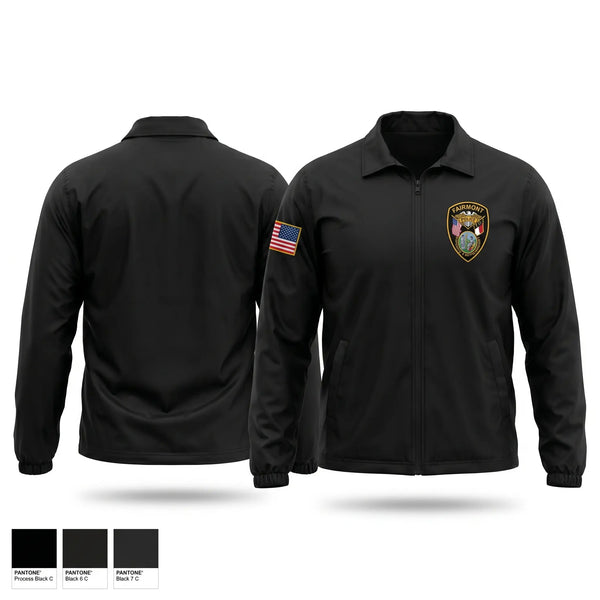 Windbreaker, Fairmont Police Department, Police, Teamtime, Team time, sublimation, custom sports apparel, team uniforms, spirit wear, spiritwear, sports uniforms, custom shirts, team store, custom team store, fundraiser sports, apparel fundraiser