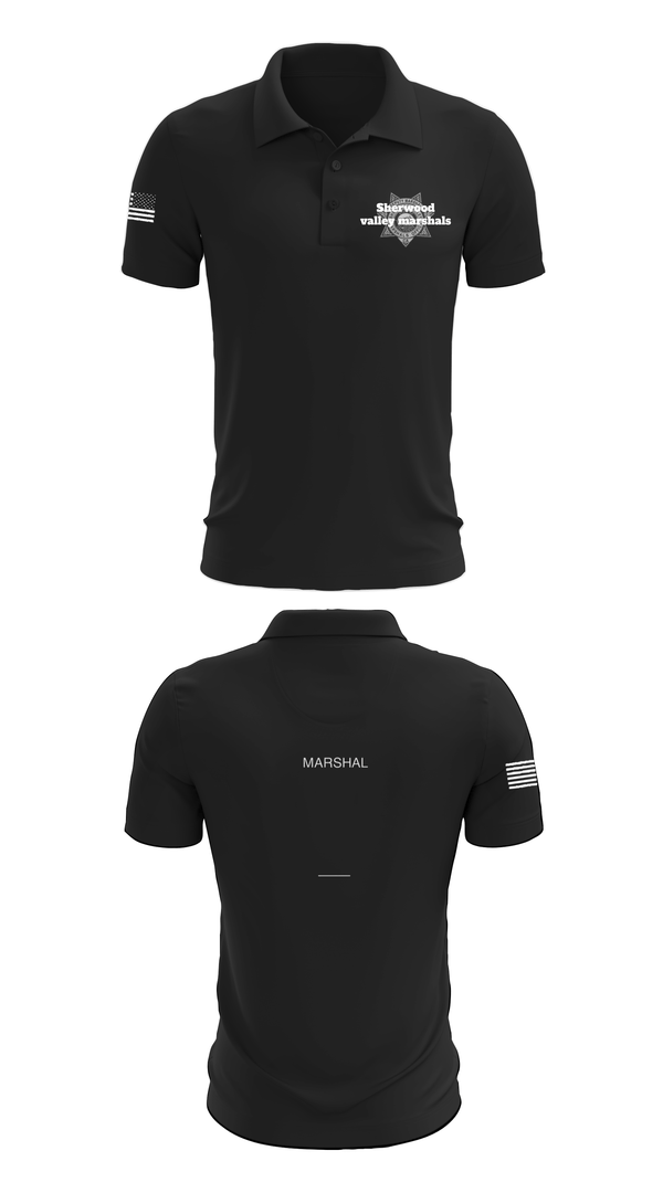 Short Sleeve Performance Polo, Sherwood valley marshals, Police, Teamtime, Team time, sublimation, custom sports apparel, team uniforms, spirit wear, spiritwear, sports uniforms, custom shirts, team store, custom team store, fundraiser sports, apparel fundraiser