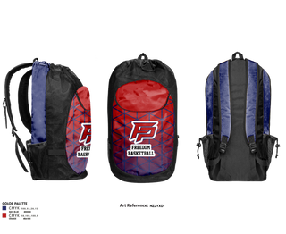 Gear Bag, Freedom High School Basketball, Men's Basketball, Teamtime, Team time, sublimation, custom sports apparel, team uniforms, spirit wear, spiritwear, sports uniforms, custom shirts, team store, custom team store, fundraiser sports, apparel fundraiser
