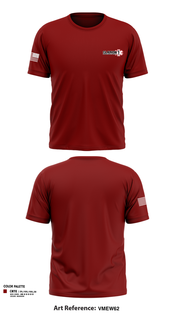 Old School Cotton Feel Shirt, Clarion Ambulance Service, EMS/EMT, Teamtime, Team time, sublimation, custom sports apparel, team uniforms, spirit wear, spiritwear, sports uniforms, custom shirts, team store, custom team store, fundraiser sports, apparel fundraiser