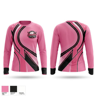 Long Sleeve Performance Shirt, Republic Sandlot Sisters, Softball, Teamtime, Team time, sublimation, custom sports apparel, team uniforms, spirit wear, spiritwear, sports uniforms, custom shirts, team store, custom team store, fundraiser sports, apparel fundraiser