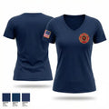 Pleasant Grove VFD 54524804 Women's Short Sleeve V-neck Shirt - 1