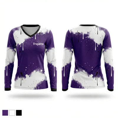 Trojans 31518478 Women's Long Sleeve V-neck Shirt - 1