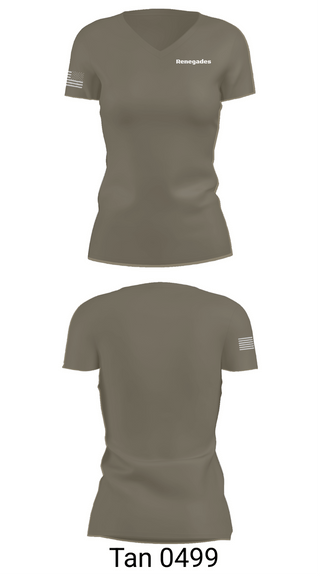 Womens Short Sleeve Vneck Shirt, Renegades, Army, Teamtime, Team time, sublimation, custom sports apparel, team uniforms, spirit wear, spiritwear, sports uniforms, custom shirts, team store, custom team store, fundraiser sports, apparel fundraiser