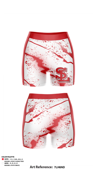 Track Shorts, Saranac Lake Red Storm Volleyball, Women's Volleyball, Teamtime, Team time, sublimation, custom sports apparel, team uniforms, spirit wear, spiritwear, sports uniforms, custom shirts, team store, custom team store, fundraiser sports, apparel fundraiser