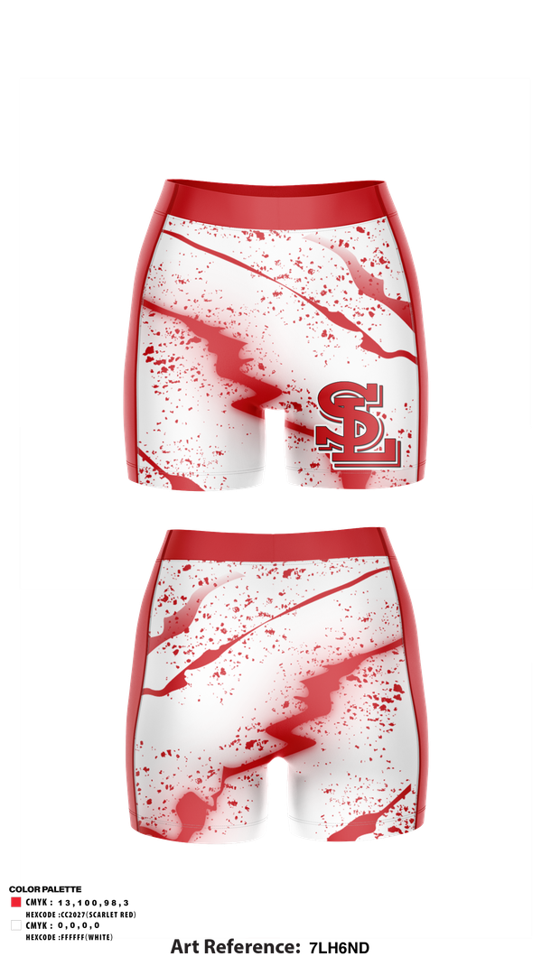 Track Shorts, Saranac Lake Red Storm Volleyball, Women's Volleyball, Teamtime, Team time, sublimation, custom sports apparel, team uniforms, spirit wear, spiritwear, sports uniforms, custom shirts, team store, custom team store, fundraiser sports, apparel fundraiser