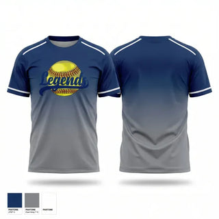 Soft Poly Tee Cotton Like Feel, Legends, Softball, Teamtime, Team time, sublimation, custom sports apparel, team uniforms, spirit wear, spiritwear, sports uniforms, custom shirts, team store, custom team store, fundraiser sports, apparel fundraiser