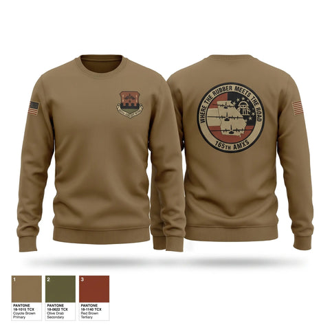 Crew Neck Sweatshirt, 165th AMXS, Air Force, Teamtime, Team time, sublimation, custom sports apparel, team uniforms, spirit wear, spiritwear, sports uniforms, custom shirts, team store, custom team store, fundraiser sports, apparel fundraiser