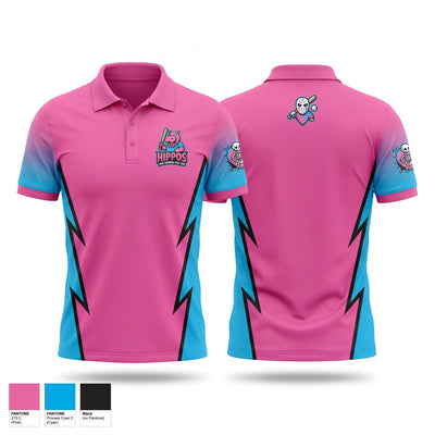 Halloween hippos Short Sleeve Performance Polo - 1