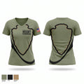 National Park Service Mount Rushmore Women's Short Sleeve V-neck Shirt - 1
