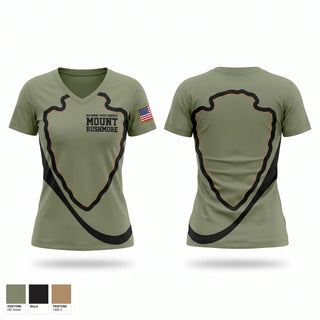 Womens Short Sleeve Vneck Shirt, National Park Service Mount Rushmore, Police, Teamtime, Team time, sublimation, custom sports apparel, team uniforms, spirit wear, spiritwear, sports uniforms, custom shirts, team store, custom team store, fundraiser sports, apparel fundraiser