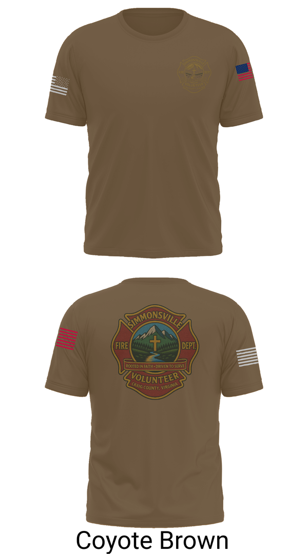 Short Sleeve Performance Shirt, Simmonsville VFD, , Teamtime, Team time, sublimation, custom sports apparel, team uniforms, spirit wear, spiritwear, sports uniforms, custom shirts, team store, custom team store, fundraiser sports, apparel fundraiser