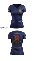 Canadian Volunteer Fire Department 94658474 Women's Short Sleeve V-neck Shirt - 100