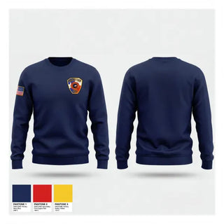 Crew Neck Sweatshirt, Ata-Bexar County Line VFD, Fire Department, Teamtime, Team time, sublimation, custom sports apparel, team uniforms, spirit wear, spiritwear, sports uniforms, custom shirts, team store, custom team store, fundraiser sports, apparel fundraiser
