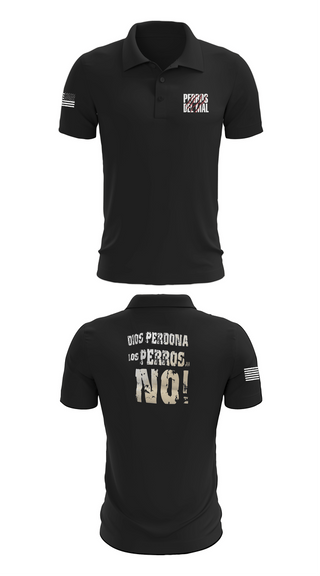 Short Sleeve Performance Polo, PERROS DEL MAL, Men's Soccer, Teamtime, Team time, sublimation, custom sports apparel, team uniforms, spirit wear, spiritwear, sports uniforms, custom shirts, team store, custom team store, fundraiser sports, apparel fundraiser