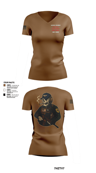 Womens Short Sleeve Vneck Shirt, CAT 611, Army, Teamtime, Team time, sublimation, custom sports apparel, team uniforms, spirit wear, spiritwear, sports uniforms, custom shirts, team store, custom team store, fundraiser sports, apparel fundraiser