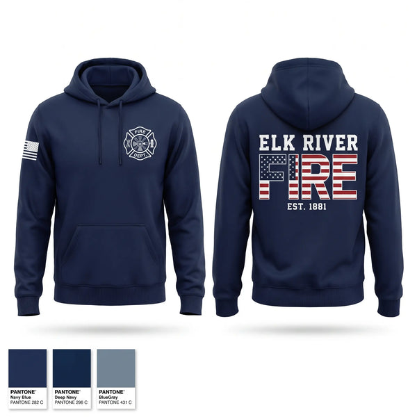 Hoodie, Elk River Fire Department, Fire Department, Teamtime, Team time, sublimation, custom sports apparel, team uniforms, spirit wear, spiritwear, sports uniforms, custom shirts, team store, custom team store, fundraiser sports, apparel fundraiser