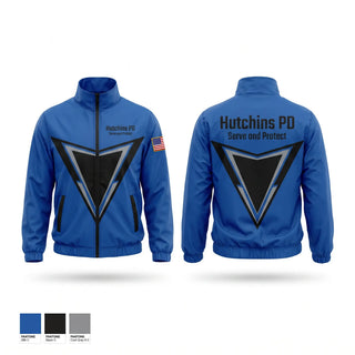 Windbreaker, Hutchins PD, Police, Teamtime, Team time, sublimation, custom sports apparel, team uniforms, spirit wear, spiritwear, sports uniforms, custom shirts, team store, custom team store, fundraiser sports, apparel fundraiser