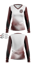 Hurricanes Women's Long Sleeve V-neck Shirt - 11