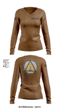 22nd Recruiting and Retention Battalion 91299609 Women's Long Sleeve V-neck Shirt - 1