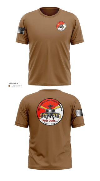 Short Sleeve Performance Shirt, 7th Squadron, Sixth Cavalry Regiment, , Teamtime, Team time, sublimation, custom sports apparel, team uniforms, spirit wear, spiritwear, sports uniforms, custom shirts, team store, custom team store, fundraiser sports, apparel fundraiser