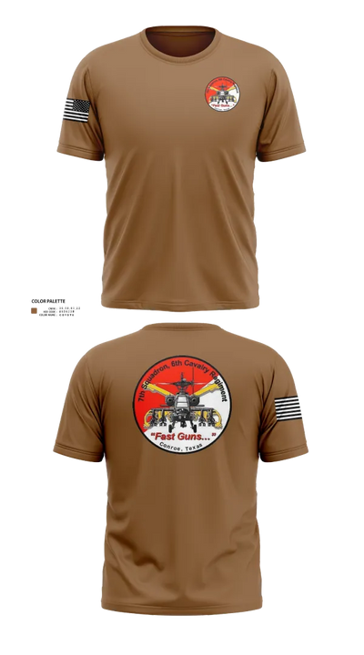 7th Squadron, Sixth Cavalry Regiment 24299123 Short Sleeve Performance Shirt - 21