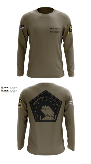 Long Sleeve Performance Shirt, 1/204th ADA, , Teamtime, Team time, sublimation, custom sports apparel, team uniforms, spirit wear, spiritwear, sports uniforms, custom shirts, team store, custom team store, fundraiser sports, apparel fundraiser